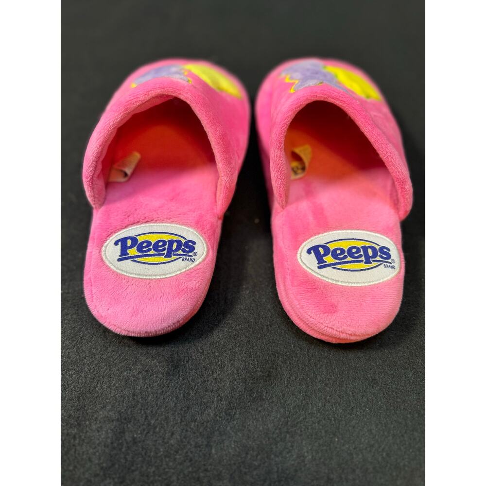 Girls Pink Peeps House Slippers, Size 13-1 - Picture 3 of 6